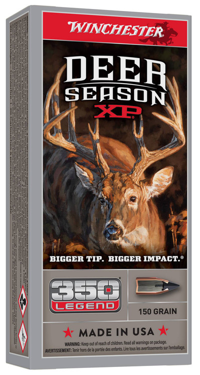 350 Legend Ammo - Winchester Deer Season XP Hyper Velocity Centerfire Ammo Extreme Point Cartridge Winchester Deer Season XP Hyper Velocity Centerfire Extreme Point Cartridge Ammo
