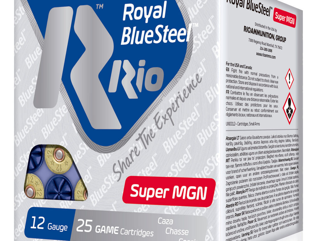 12 Gauge Ammo - Rio Ammo BlueSteel Royal BB Case 1-3/8oz Rio BlueSteel Royal BB Case 1-3/8oz Ammo