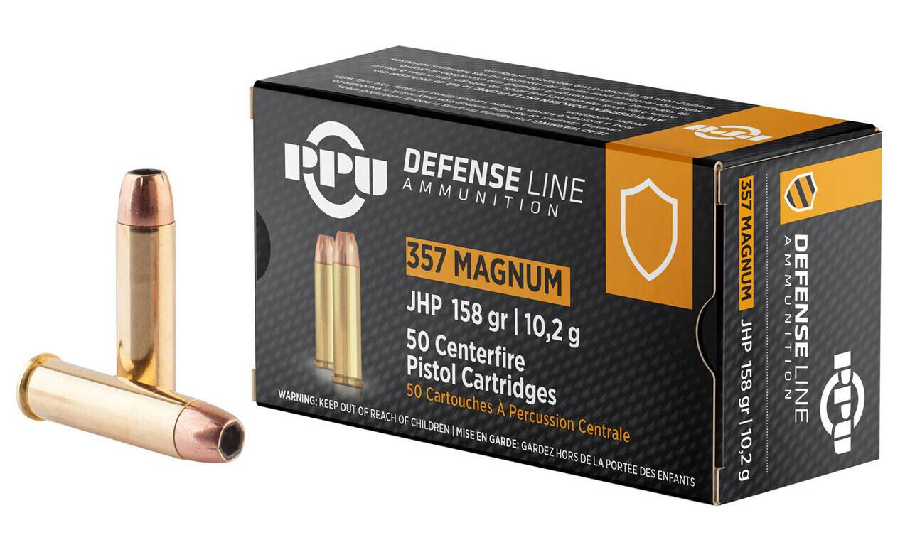 357 Mag Ammo - PPU Defense Jacket HP PPU Defense Jacket HP Ammo