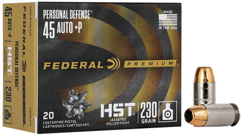 45 ACP/Auto Ammo - FED Prem HST JHP +P FED Prem HST JHP +P Ammo