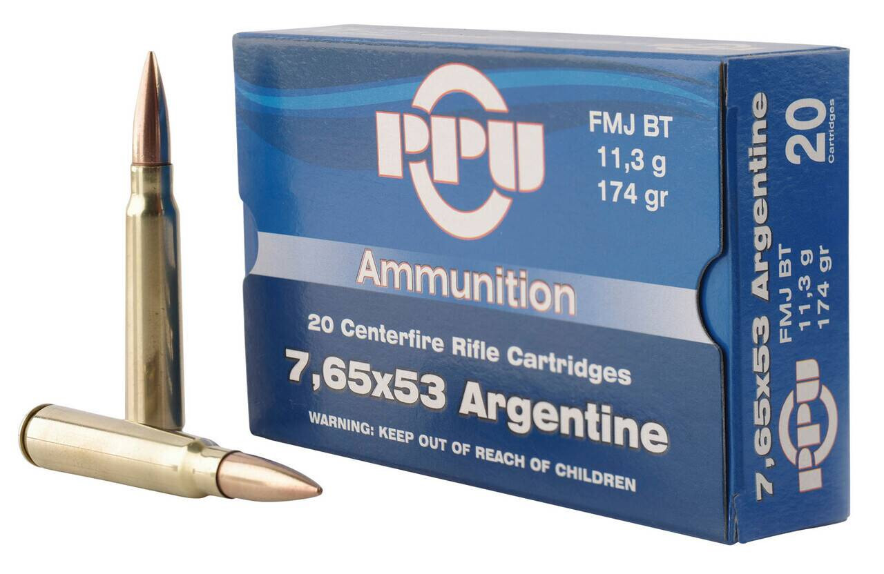 7.65x53mm Argentine Ammo - PPU Metric FMJBT PPU Metric FMJBT Ammo
