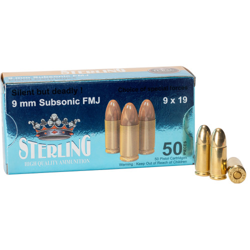 Sterling Subsonic FMJ Ammo