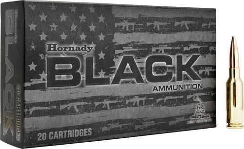 Hornady Black Brass Casing Boat-Tail Match HP Ammo