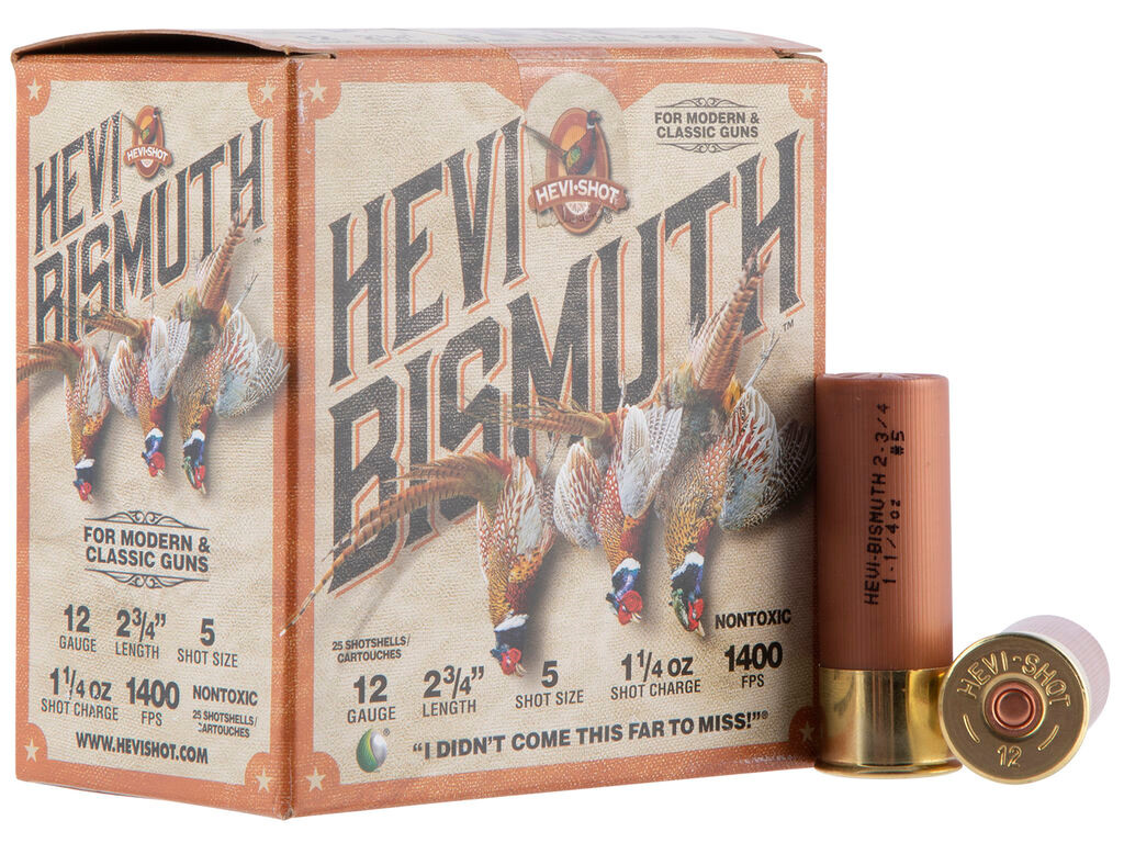 12 Gauge Ammo - HEVI-Shot HEVI-Bismuth Upland Bismuth Case 1-1/4oz HEVI-Shot HEVI-Bismuth Upland Bismuth Case 1-1/4oz Ammo