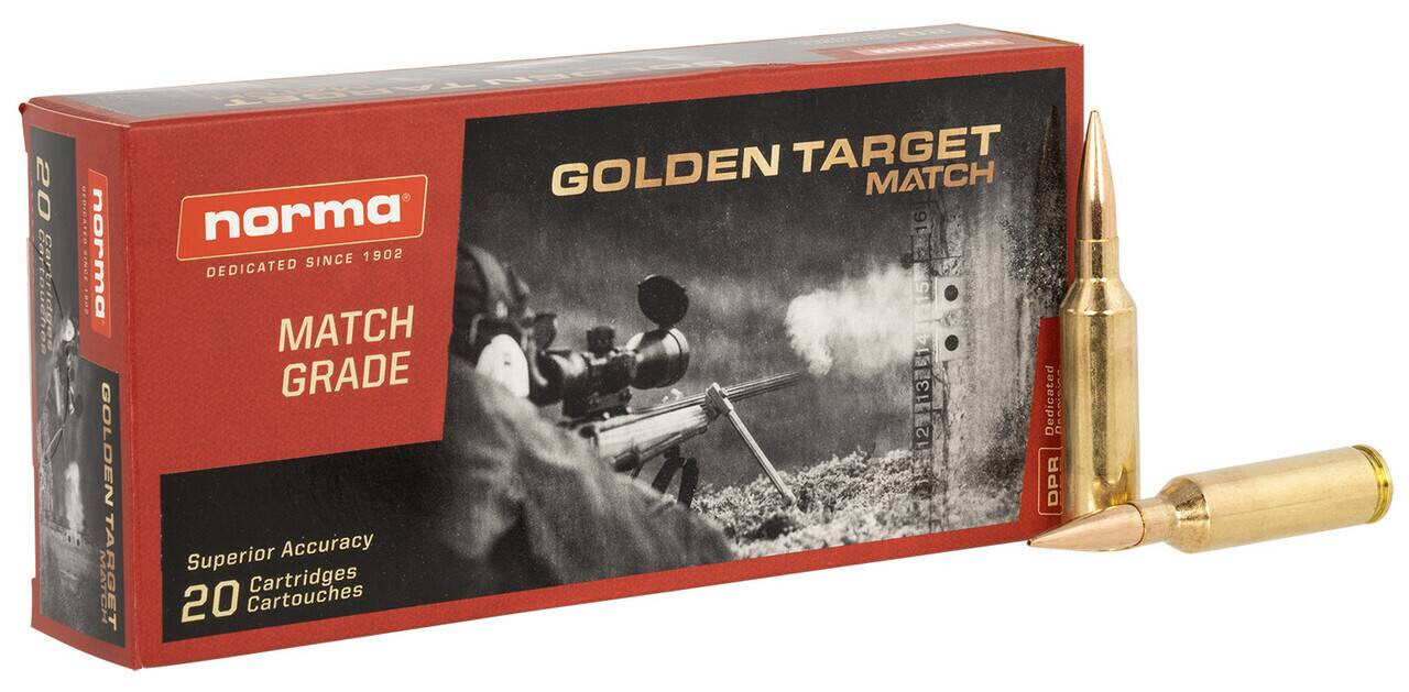 Norma Dedicated Precision Golden Target Match Boat Tail HP Ammo