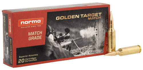 Norma Dedicated Precision Golden Target Match Boat Tail HP Ammo