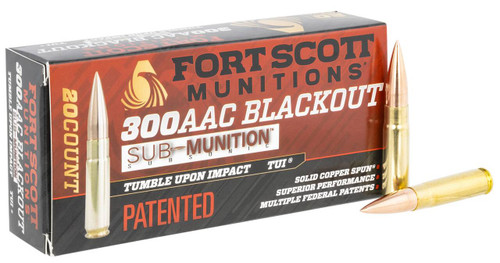 Fort Scott Munitions Tumble Upon Impact TUI SC Spun Ammo