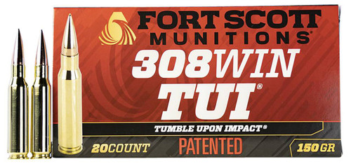 Fort Scott Munitions Tumble Upon Impact TUI SC Spun Ammo