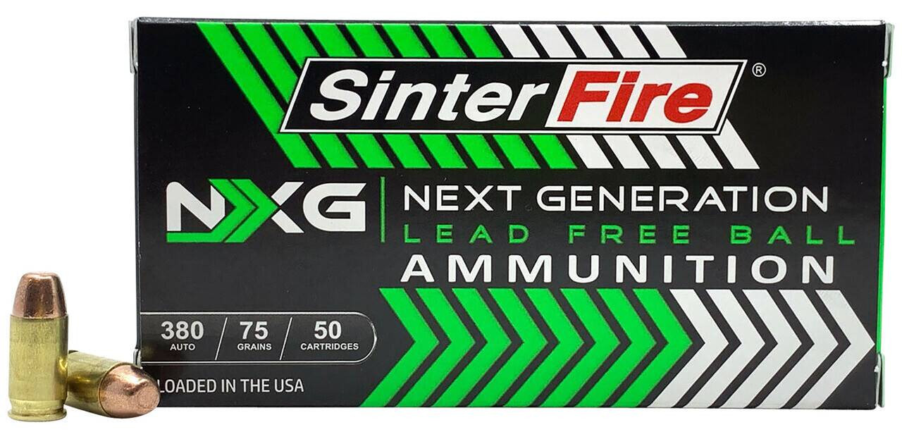 380 Auto Ammo - SinterFire Inc Next Generation NXG Lead Free Ball SinterFire Inc Next Generation NXG Lead Free Ball Ammo