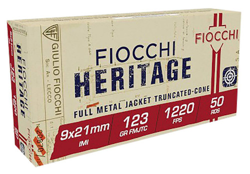 Fiocchi Heritage IMI Truncated Cone FMJ Ammo