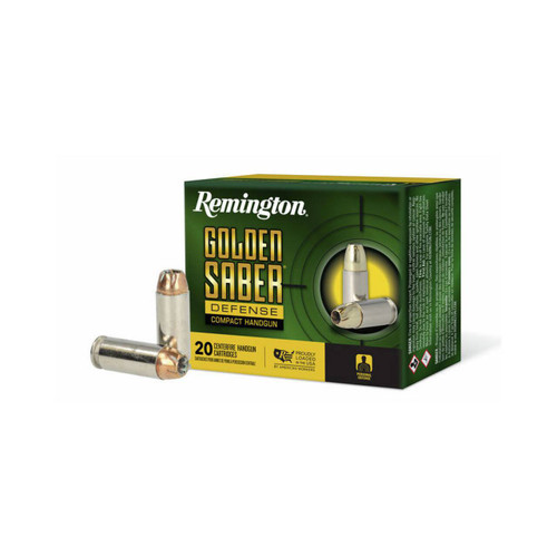 Remington Golden Saber Defense Brass Jacket BJ HP Ammo
