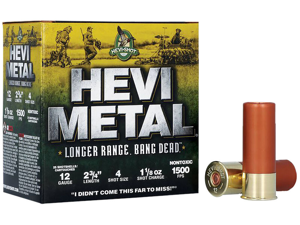12 Gauge Ammo - HEVI-Metal Longer Range Case 1-1/8oz HEVI-Metal Longer Range Case 1-1/8oz Ammo