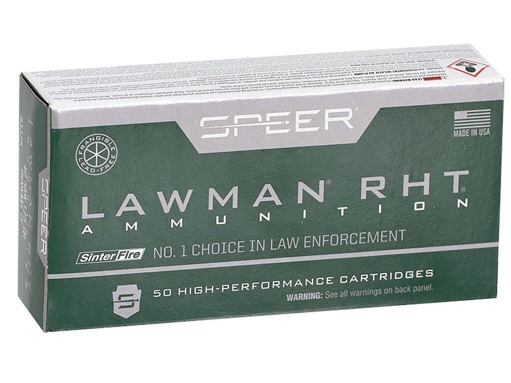 40 S&W Ammo - Speer Lawman Training RHT SinterFire Frangible Case Speer Lawman Training RHT SinterFire Frangible Case Ammo