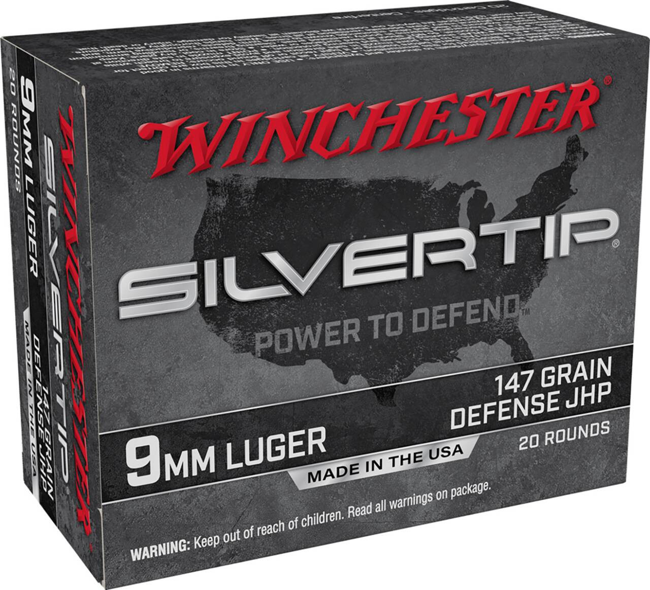 9mm Ammo - WIN Silvertip HP WIN Silvertip HP Ammo