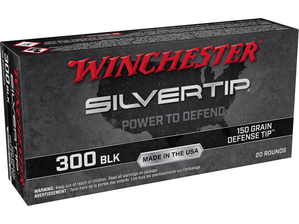 300 AAC Blackout Ammo - Winchester Ammo Silvertip Defense Tip Case Winchester Silvertip Defense Tip Case Ammo