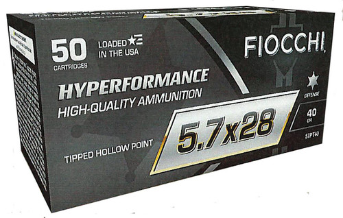 Fiocchi Hyperformance Hyper Velocity Centerfire X Tipped HP Cartridge FN Ammo