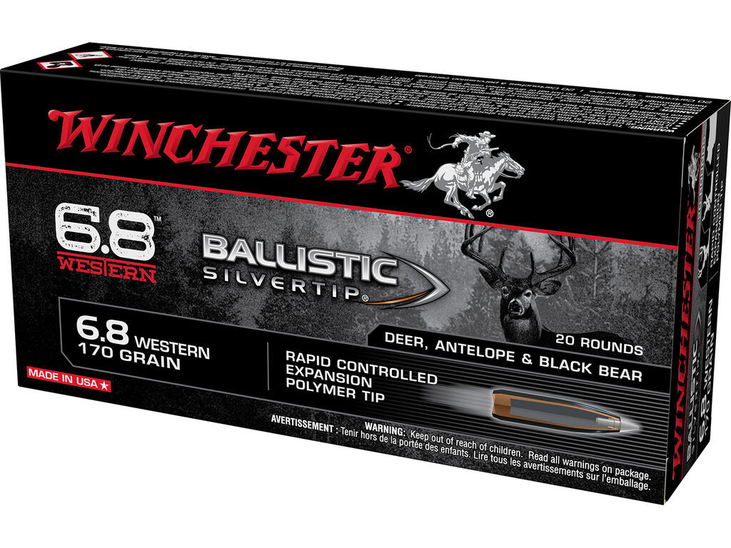 6.8 Western Ammo - Winchester Ammo Ballistic Silvertip Rapid Controlled Expansion Polymer Tip Case Winchester Ballistic Silvertip Rapid Controlled Expansion Polymer Tip Case Ammo
