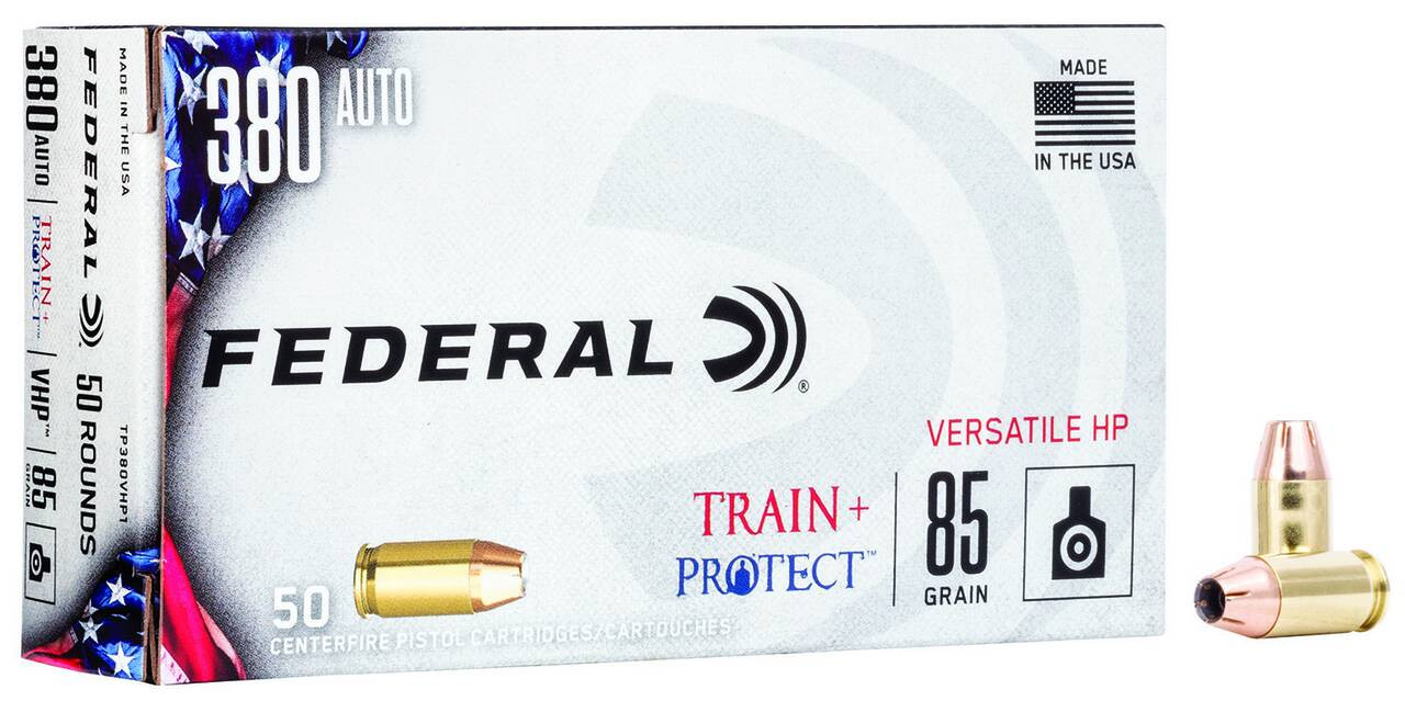 380 Auto Ammo - FED Trainprotct VHP FED Trainprotct VHP Ammo
