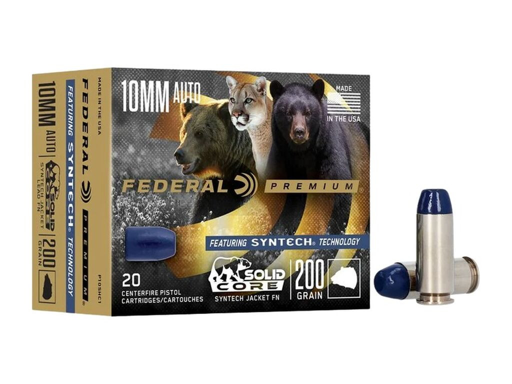 Federal Premium Solid Core Synthetic Flat Nose Case Ammo