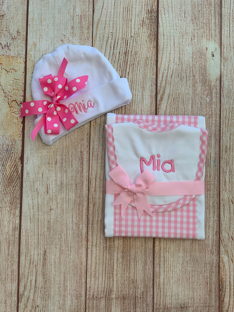 Add a Baby Name Hat to make the gift even better. 