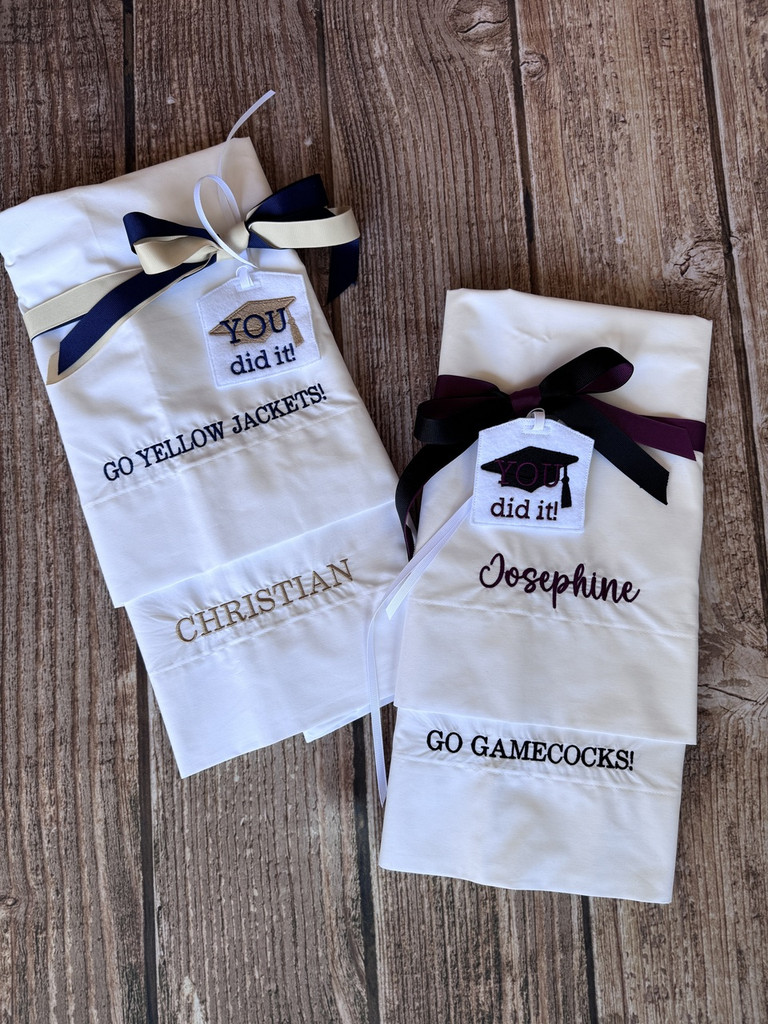 College Pillowcase Set
