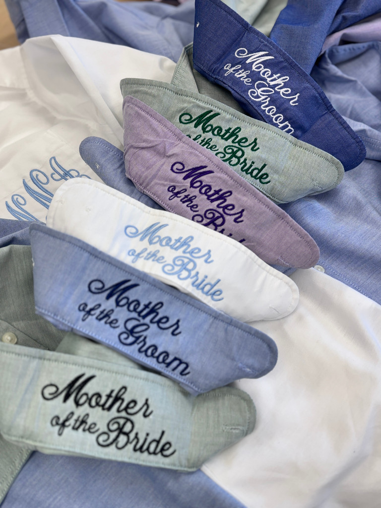 Choose thread colors and oxford colors to get the look you want.