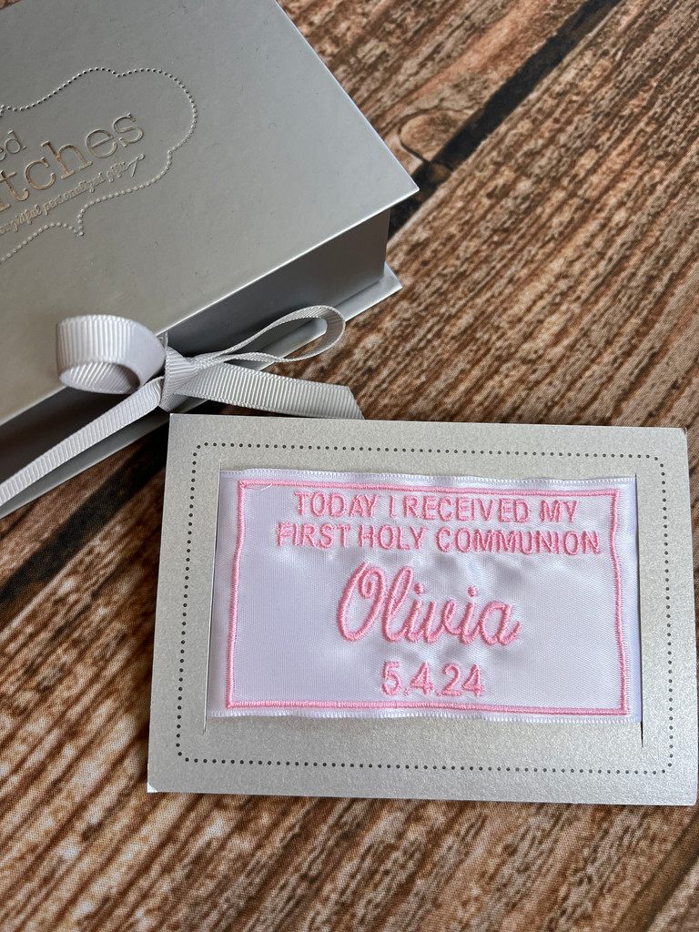 Communion Keepsake Label - Today I Receive