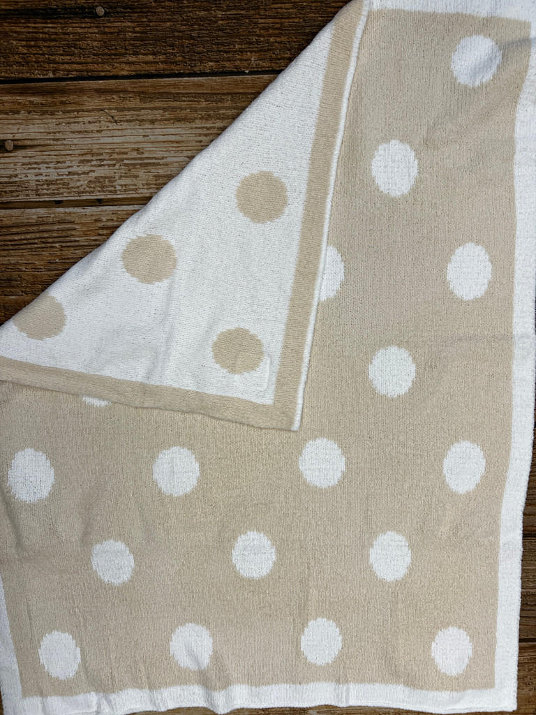 Embroidered on beige side