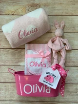 Create your own spectacular gift...add a bib and burp set, a cuddlebud pacifier holder, a gift tin and tag! We wrap and Ship at Wicked Stitches Gifts.