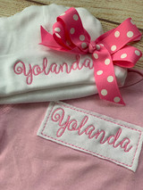 Super duper cute for the new baby girl!  Wicked Stitches Gifts