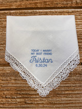 Bride and Groom Best Friends Handkerchief Set