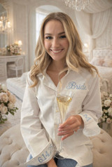 Get ready in style and comfort wearing the Bride Oxford by Wicked Stitches.