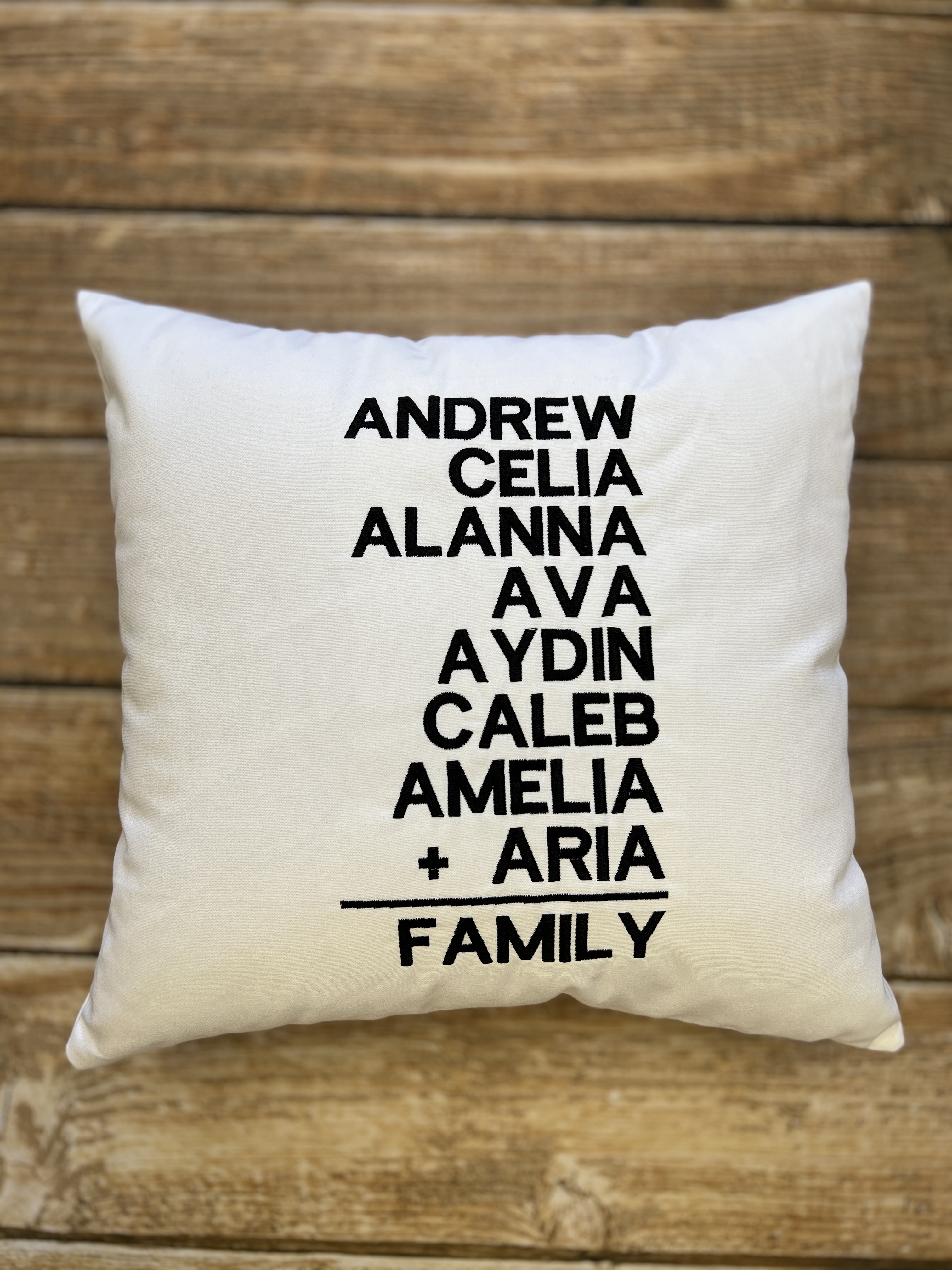 Connected By Love Personalized 18x18 Throw Pillow