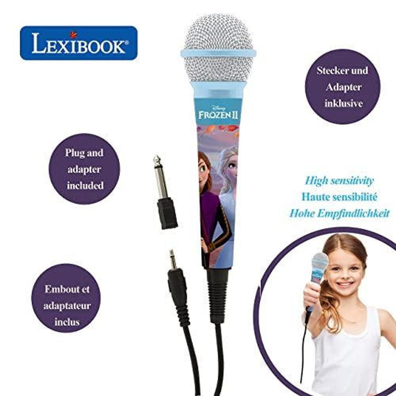 Lexibook MIC100FZ Disney Frozen Dynamic Microphone