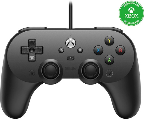 8BitDo Pro2 Wired Gamepad Black for Xbox & PC
