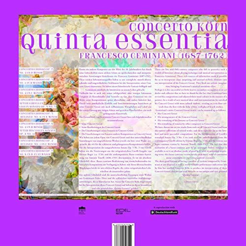 Concerto K -ln - Geminiani: Quinta Essentia Vinyl