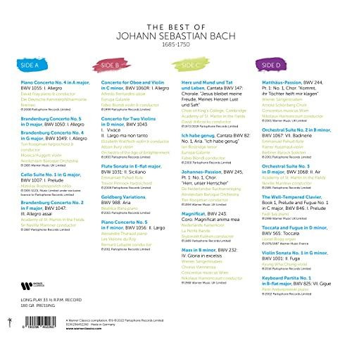 Bach - The Best Of Johann Sebastian Bach Vinyl