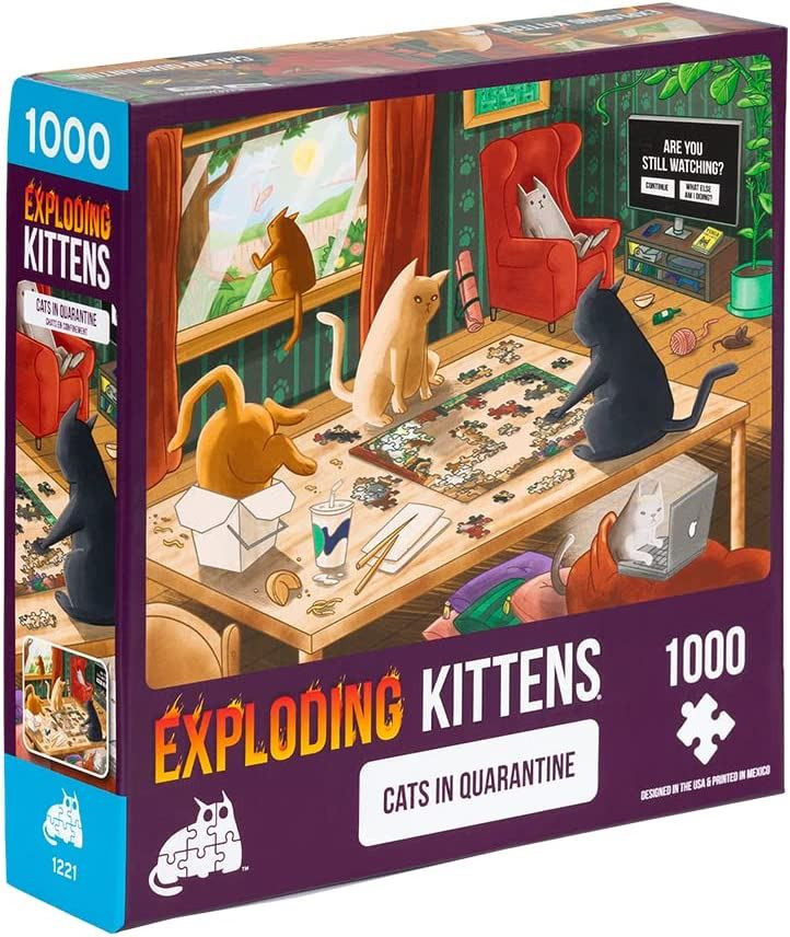 Exploding Kittens Cats in Quarantine Jigsaw Puzzle - 1000 Pieces