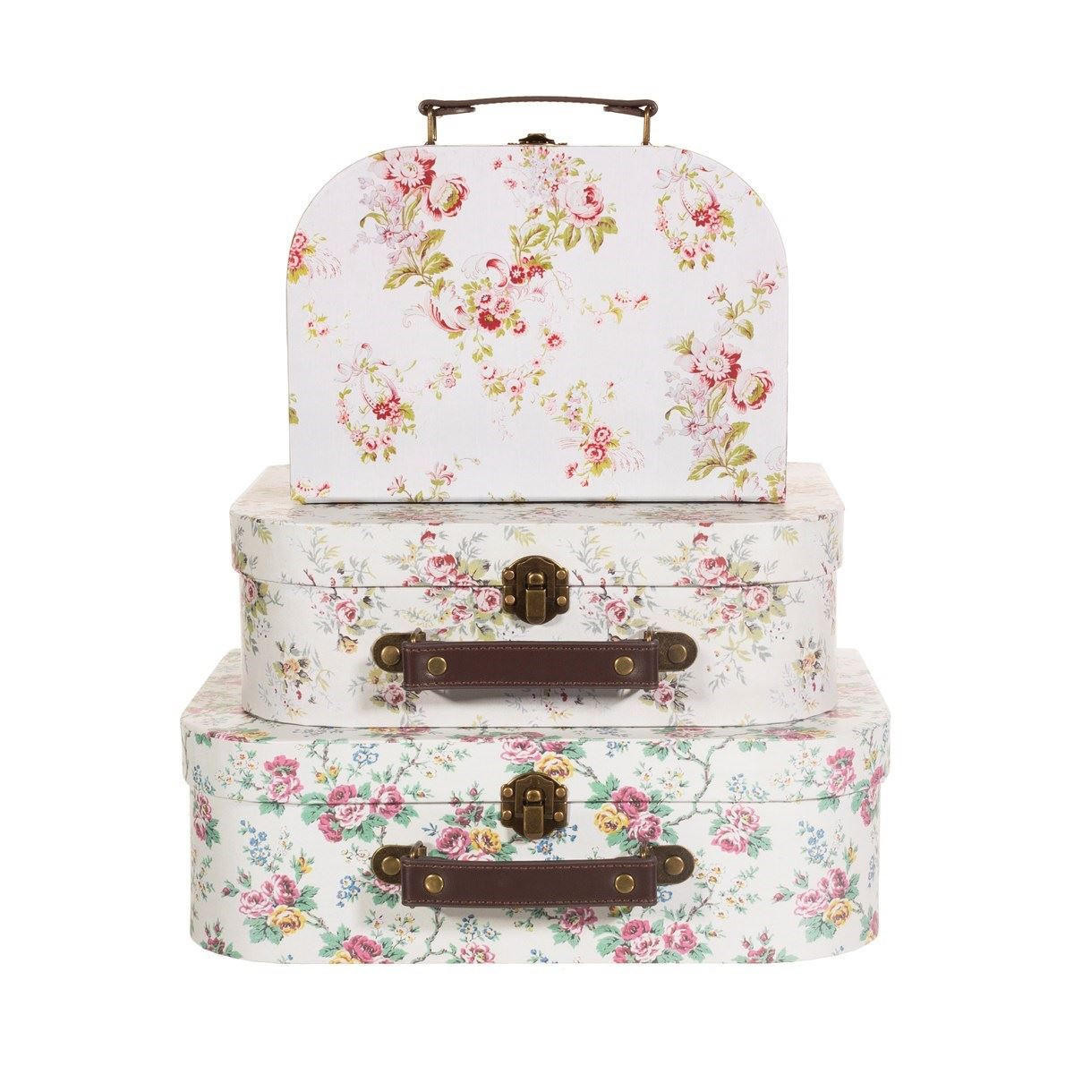 Sass & Belle Wild Rose Suitcases - Set of 3