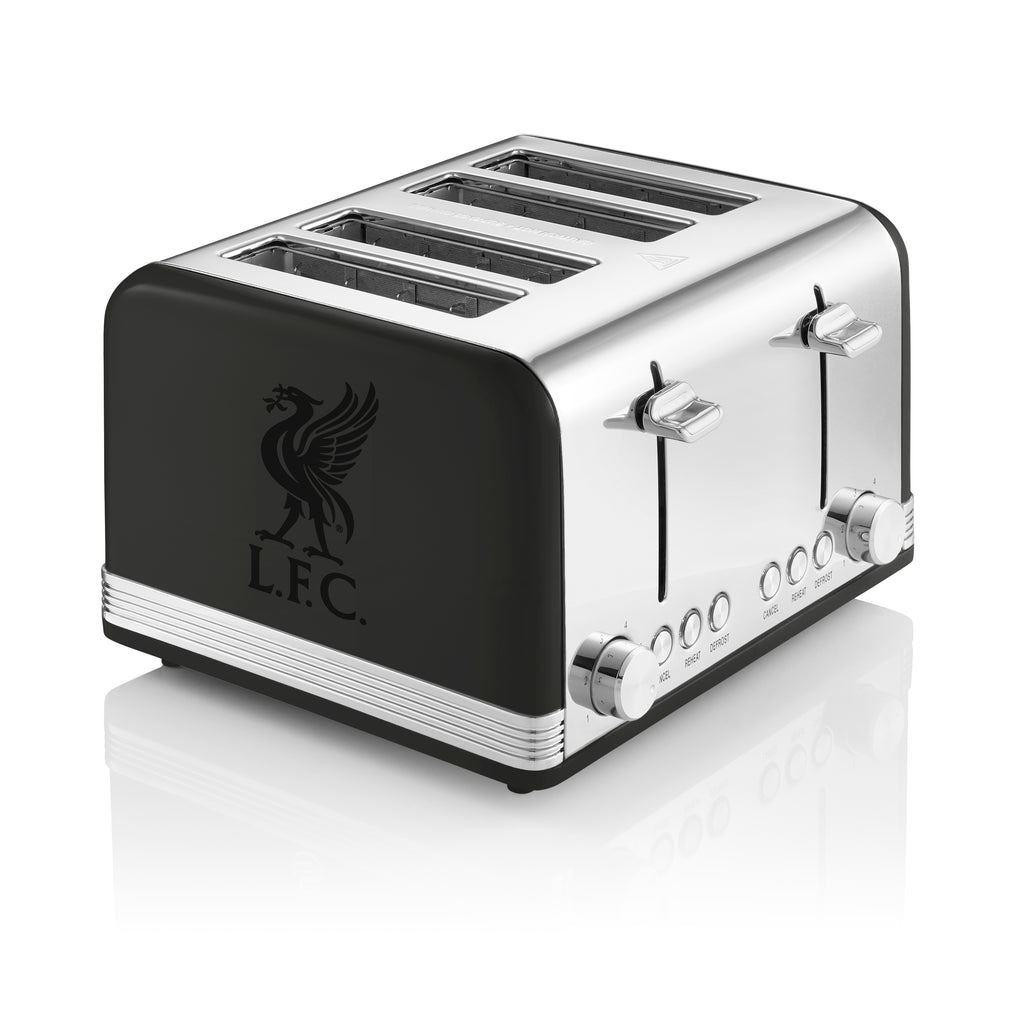 Photos - Other kitchen appliances SWAN Black Liverpool FC 4 Slice Retro Toaster 