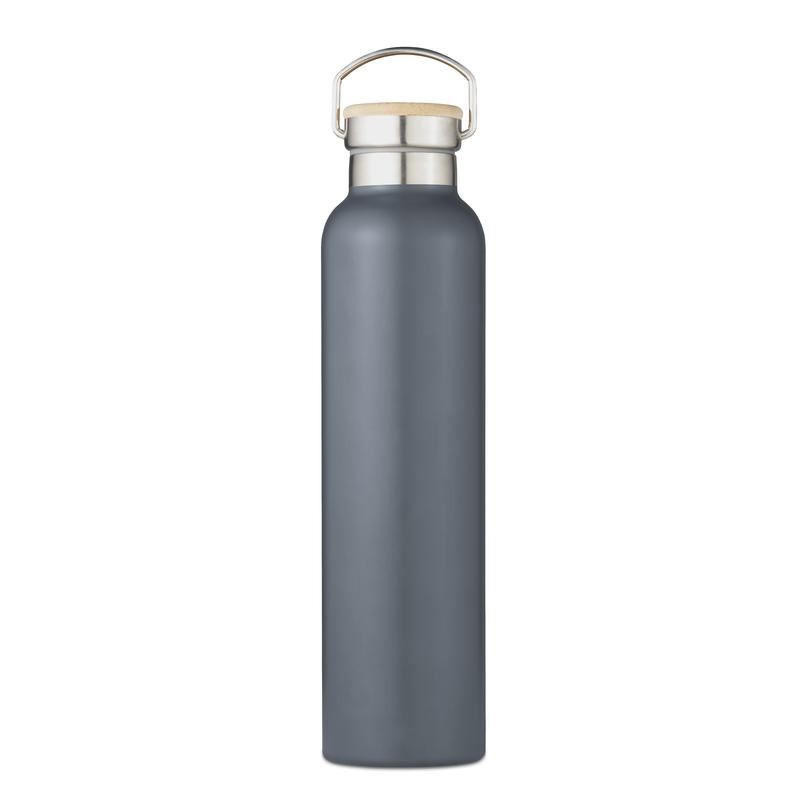 Tower Natural Life 750ml Slate Grey Stainless Steel Bottle with Bamboo Lid