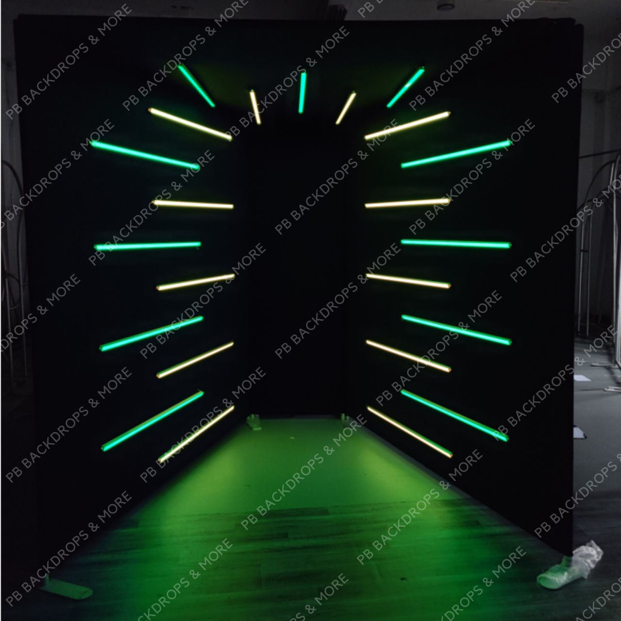 Vogue Booth 1 with 23 LED Lights - PB Backdrops