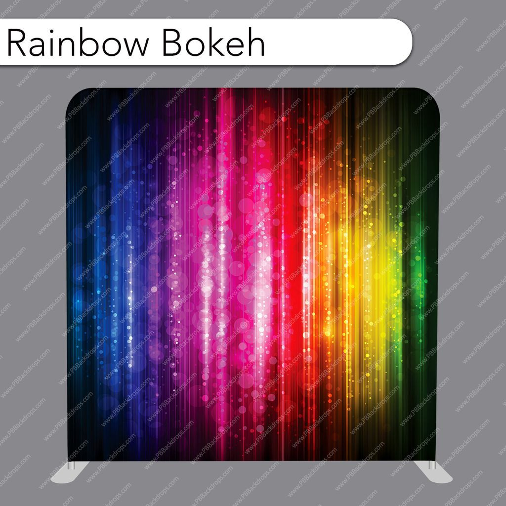 Pillow Cover Backdrop (Rainbow Bokeh) - PB Backdrops