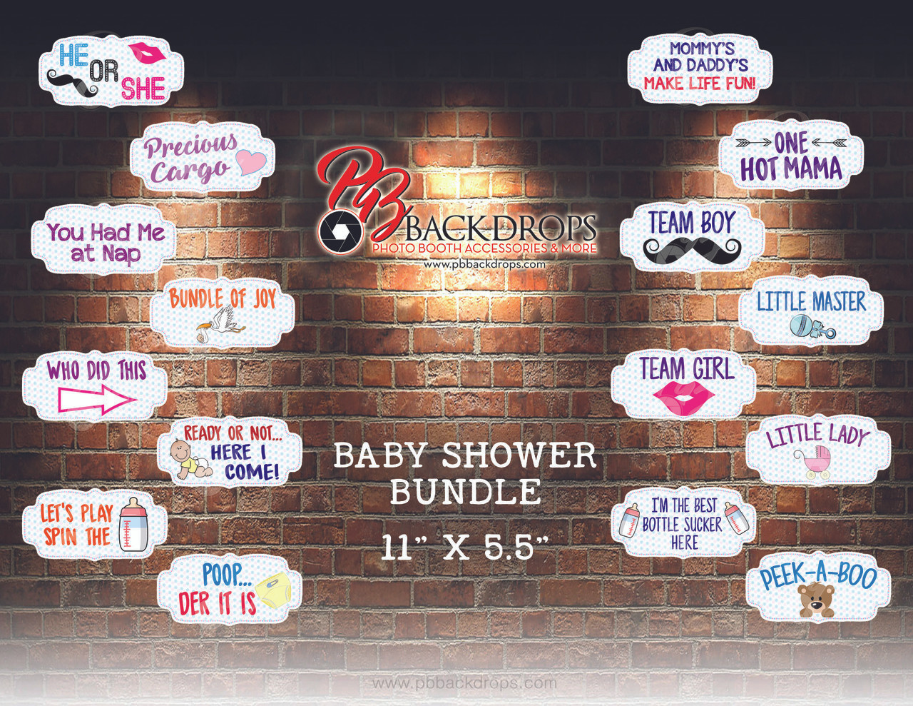 Baby Shower Bundle Pb Backdrops