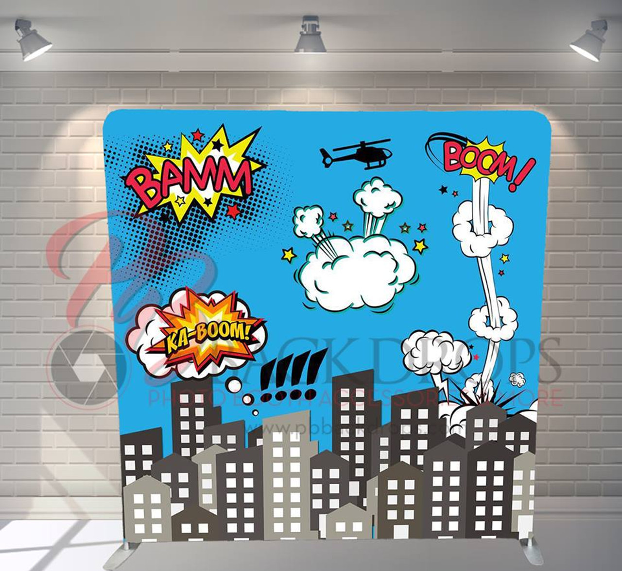 superhero backdrop printable