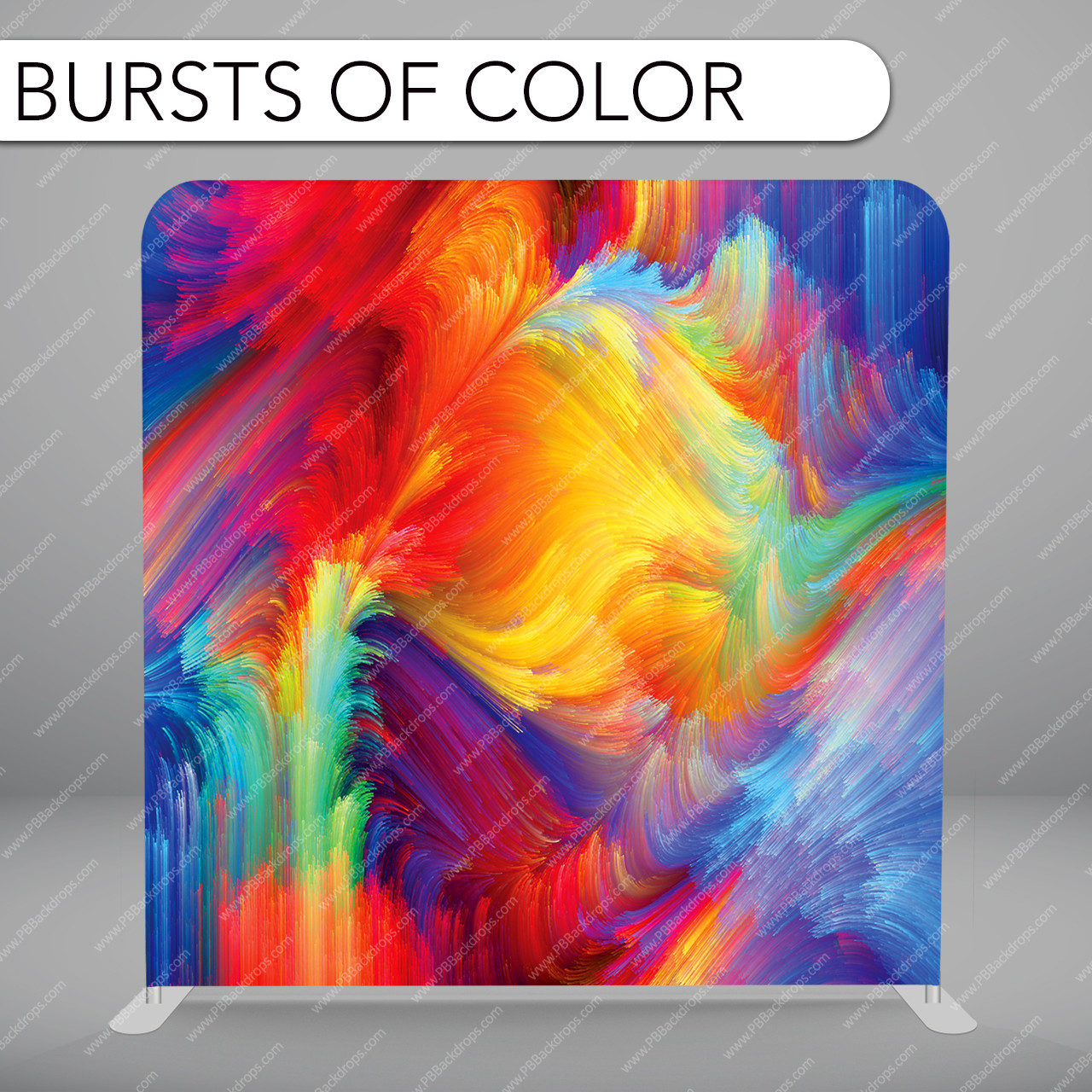 Pillow Cover Backdrop (Bursts Of Color) - PB Backdrops