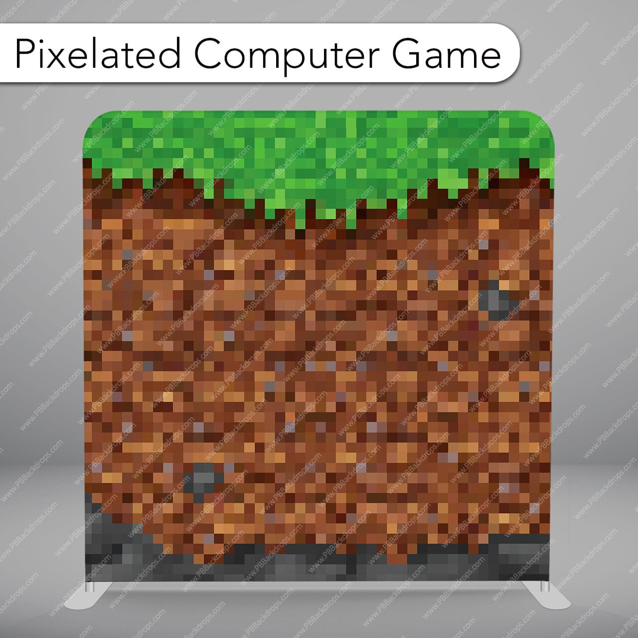 Pillow Cover Backdrop (Pixelated Computer Game) - PB Backdrops