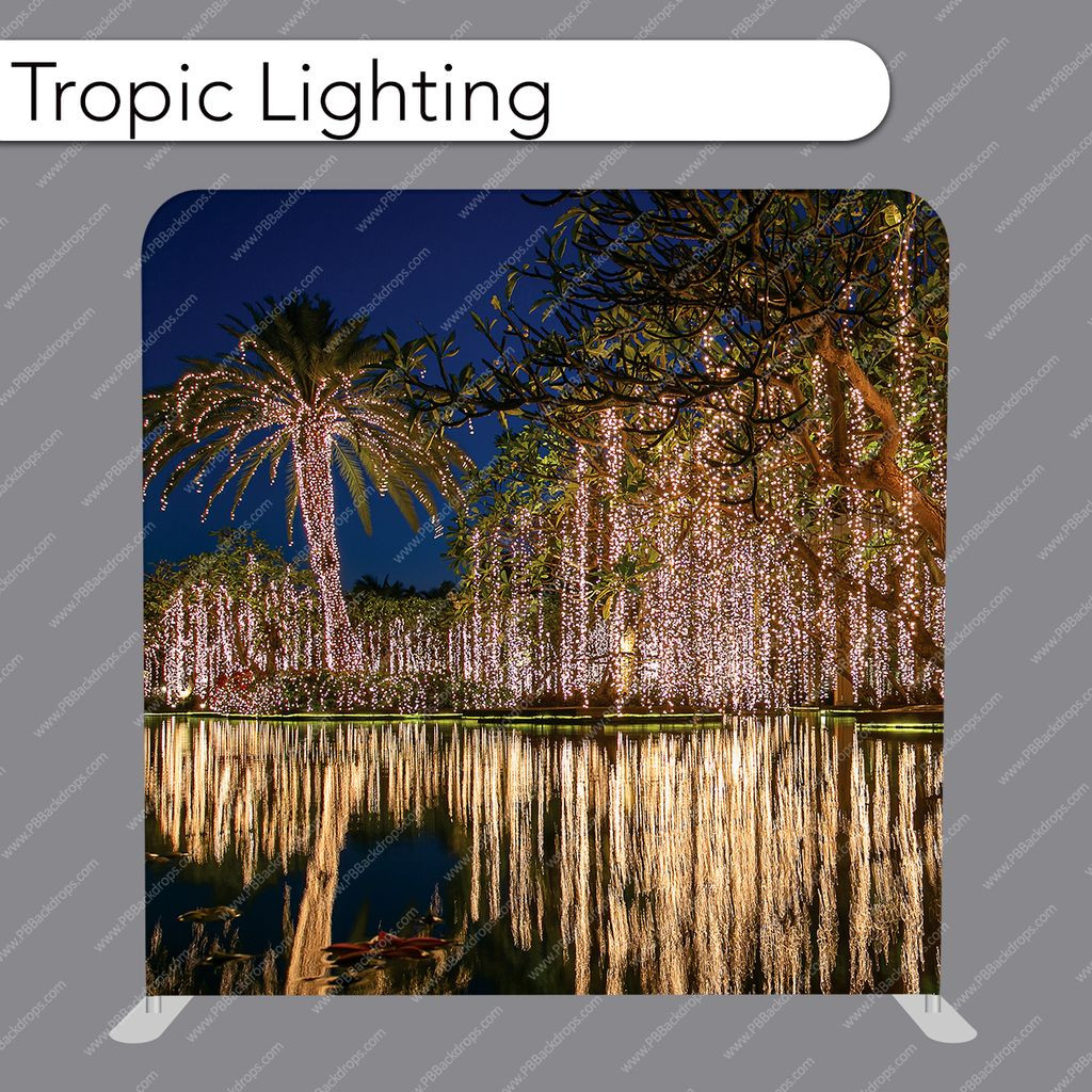 Pillow Cover Backdrop (Tropic Lighting) - PB Backdrops