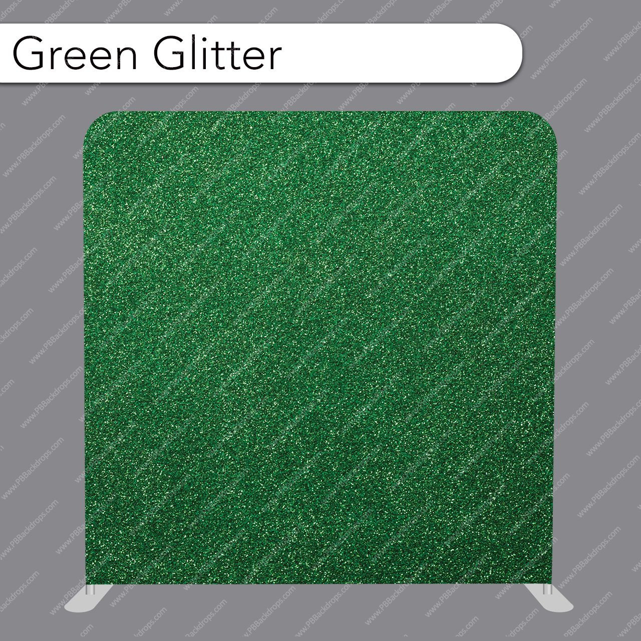 Pillow Cover Backdrop (Green Glitter) PB Backdrops