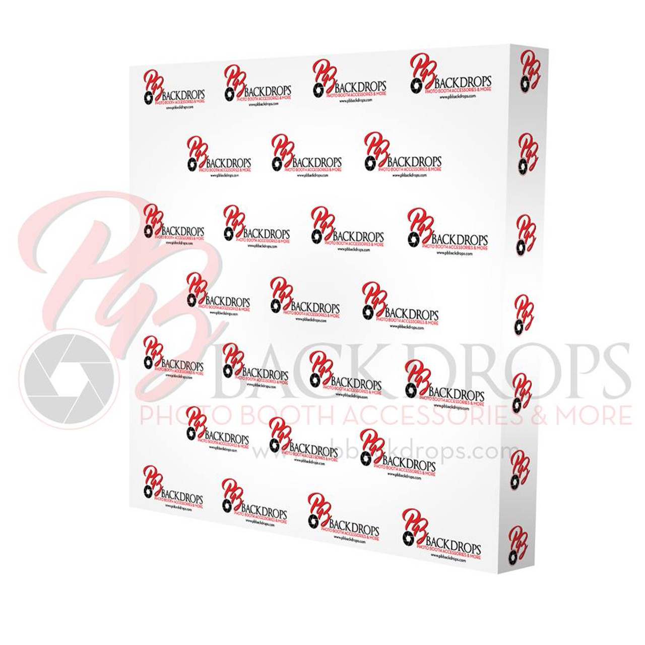 8ft Straight Velcro Fabric Pop Up Display With Banner Pb Backdrops